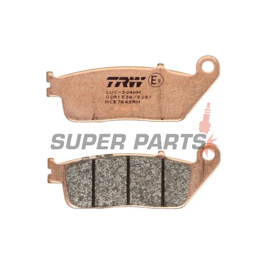 Накладки -TRW- MCB764SRM, синтеровани, Cagiva 900 Cat 900cc, Honda CB1000F, FJS Silver Wing 400/600cc, VFR750F/VFR950F Carat - 400/600/750/900/950/1000cc, 1988-2009