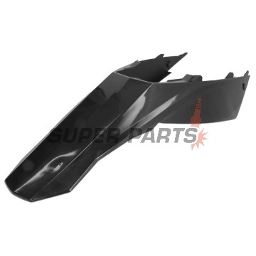Заден калник/опашка + странични пластмаси -POLISPORT- черни, GAS GAS EC 125-450 2010-2011