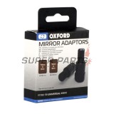 Адаптери за огледала -OXFORD- M10 към M8, стандартна и обратна резба, комплект