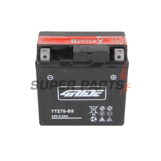 Акумулатор -4 RIDE- YTZ7S-BS 4RIDE, 6Ah 12V
