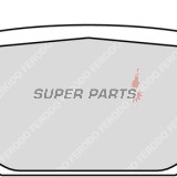 Накладки -FERODO- FDB2212EF, Honda NSS Forza 125 - 2015-2022