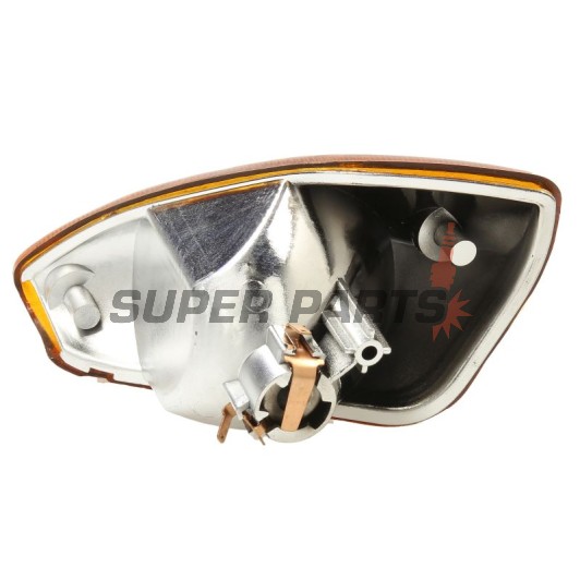 Мигач -VICMA- преден десен, черен (опушен), MBK Nitro/YQ 50 F1/Naked/Assistance, Yamaha Aerox/YQ 50/100 L/R/Race/Rossi Replica 1999-2017