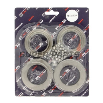 Лагери за предница комплект -RMS- Aprilia Atlantic 500 2001-2004, Aprilia Leonardo 125 1996-2002, Aprilia Leonardo 150 1997-2002, Aprilia Leonardo 250 1999-2004, Aprilia Scarabeo 125 1999-2006, Aprilia Sportcity 200 2004, 2006