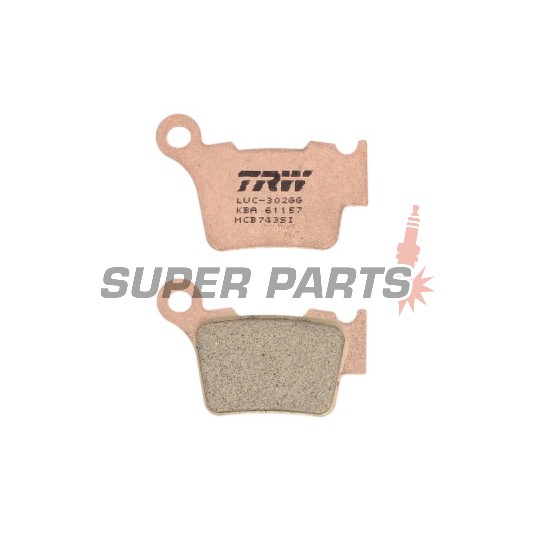 Накладки -TRW- MCB743SI, BMW G450X, Husaberg FE/TE, Husqvarna CR/FC/FE/FS/SM/SMR/TC/TE/WR, KTM EXC/EXC-F/SX/SX-F/XC/XC-F/XC-W 125-560 (1998-2020)