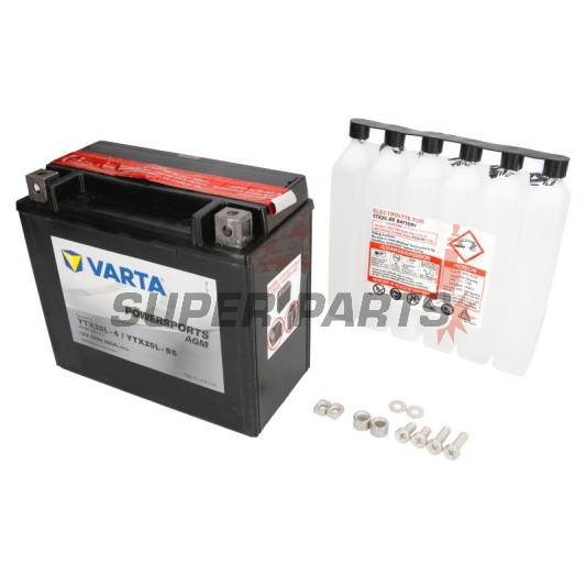 Акумулатор -VARTA- YTX20L-BS, 18Ah 12V
