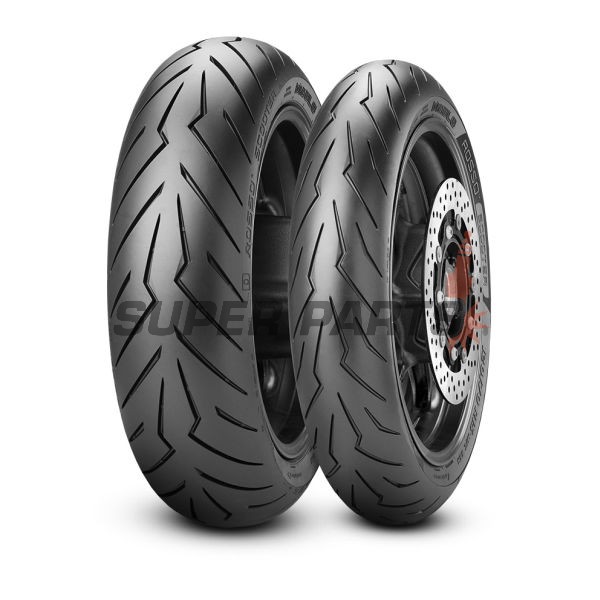 Задна скутер гума -PIRELLI MOTOR- 130/70-12, DIABLO ROSSO SCOOTER