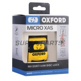 Заключващо устройство за мото диск с аларма -OXFORD- Micro XA5 5.5mm