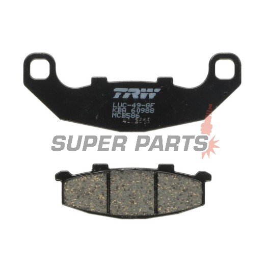 Накладки -TRW- MCB586, Kawasaki GPX400R, GPZ500S/500R, KR-1 250, Xantus 400, Zephyr 400/550, ZXR250, Suzuki GSX1100G, RGV250 (1987-2004)