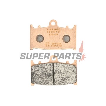 Накладки -FERODO- FDB574ST, Kawasaki GPZ / Versys / Vulcan / Zephyr / Ninja / ZXR / ZZR, Suzuki Bandit / GSR / GSX-F / GSX-R / RGV / SV / Intruder 250-2000 1990-2015