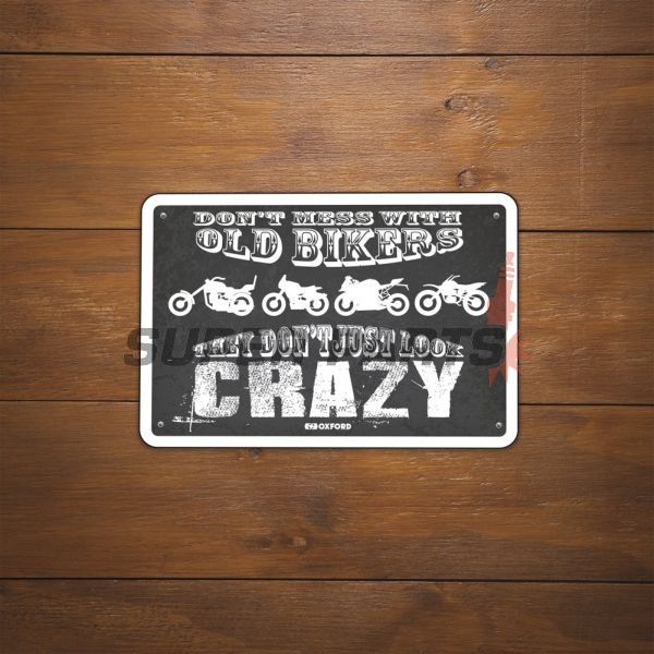 Табела за гараж -OXFORD- Don’t mess with bikers, 200x300mm