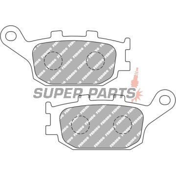 Накладки -FERODO- FDB754EF, Honda Hornet / CBF / CBR Fireblade / VTR, Suzuki V-Strom / Bandit / SV, Yamaha FZ1 / FZ6 / XJ6 / R1 / R6, Kawasaki Versys 1991-2019