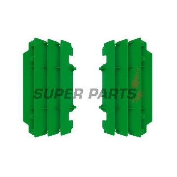 Протектори за радиатор -POLISPORT- зелен, KAWASAKI KX 250 2005-2007