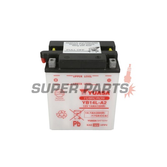 Акумулатор -YUASA- YB14L-A2, 15Ah 12V