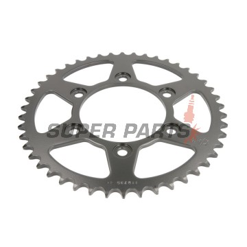 Заден пиньон -JT- JTR735,46, 46 зъба, стоманен, Ducati 851 851 1989-1992, 888 888 1993-1994, 900 900 1991-1997, 907 907 1991-1992, MH 900 2002, Monster 400 2001-2008, Monster 600 1994-2001, Monster 620 2002-2006, Monster 695 2007-2008
