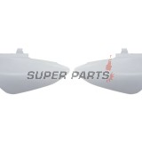 Задни странични пластмаси -POLISPORT- бели, HONDA CRF 50 2004-2023
