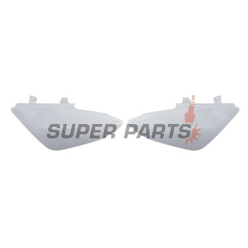 Задни странични пластмаси -POLISPORT- бели, HONDA CRF 50 2004-2023