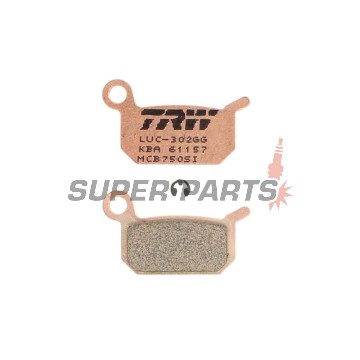 Накладки -TRW- MCB750SI, Husqvarna CR/SM 50 2011-2012; KTM GS/MX/SX/SXS 50/65/125 1986-2018; KTM Junior/Senior 50 2001-2003