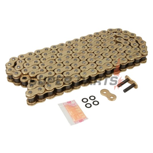 Верига -DID- 530ZVMX2G&G-122, размер 530, 122 звена, двойно усилена, златиста