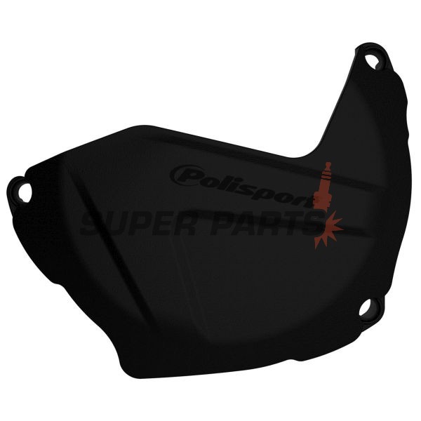 Предпазител за капак на съединителя -POLISPORT- черен, KAWASAKI KX 250 2009-2020