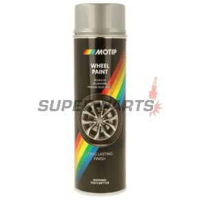 Боя за джанти спрей -MOTIP- акрилна, сребриста, 500ml