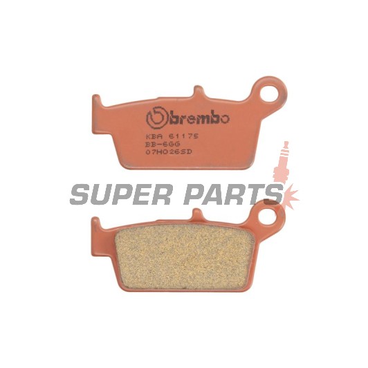 Накладки -BREMBO- 07HO26SD, Yamaha YZ125 1998-2002