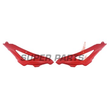 Предни странични пластмаси -POLISPORT- червени, HUSQVARNA TC 250/310/450 2008-2009