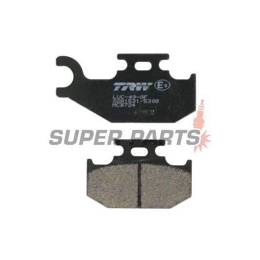 Накладки -TRW- MCB724, Bombardier DS/Outlander/Quest 330/400/500/650, Can-Am Commander/Maverick/Outlander/Renegade 500/650/800/1000, Suzuki Vinson/KingQuad 500/700, Yamaha Kodiak/Grizzly/Raptor/Rhino 400/450/660/700 (2000-2018)
