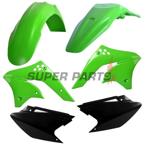 Пластмаси комплект -POLISPORT- KAWASAKI KX 250 2006-2008