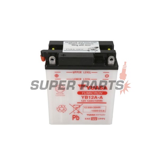 Акумулатор -YUASA- YB12A-A, 13Ah 12V