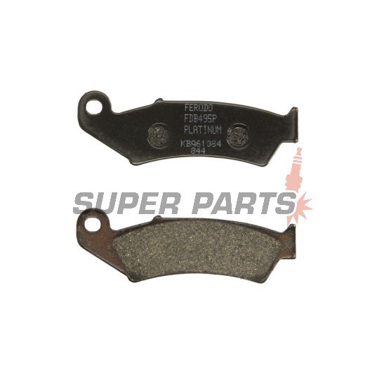 Накладки -FERODO- FDB495P, Honda NX125 Transcity, NX250, XL250R Baja, XLR125R, XR250R/600R, Kawasaki KX125