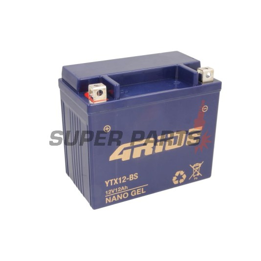 Акумулатор -4 RIDE- YTX12-BS 4RIDE GEL, 12Ah 12V
