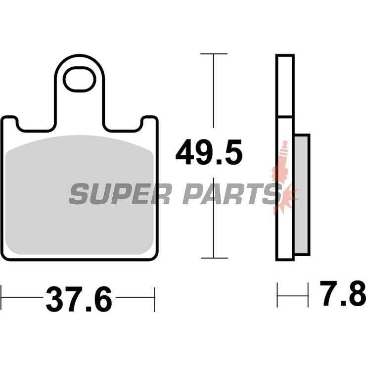 Накладки -BREMBO- 07KA28SA, Kawasaki GTR1400 / Z750R / Z1000 / ZX-6R & Suzuki B-King 1300