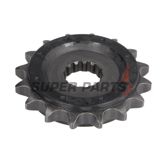 Преден пиньон -JT- JTF558,16RB, 16 зъба, с гумен демпфер, Derbi GPR 125 2004-2008, Gilera SC 125 2006-2008, Kawasaki Ninja 125 2018-2024, 2026, Z 125 2019-2024, 2026, Yamaha DT 125 1990-2006, DT 200 1988, TDR 125 1989-2001, TZR 125 1993-1999