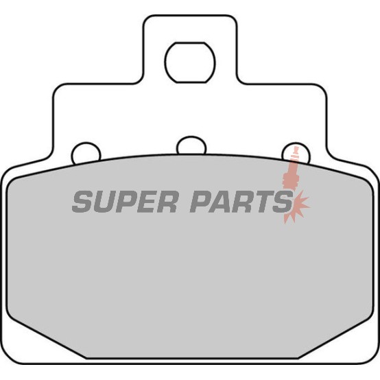 Накладки -FERODO- FDB2095EF, Aprilia Compay/Habana/Mojito 125 2000-2010; Aprilia Leonardo/SR 125-150 1999-2005; Aprilia Scarabeo 50-100 2000-2009
