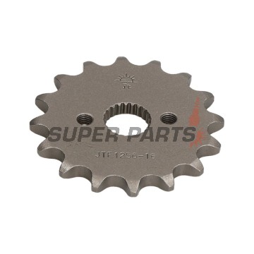 Преден пиньон -JT- JTF1256,16, 16 зъба, Honda CR 80 2003-2004, CR 85 2003-2007, CRF 50 2004-2016, CRF 70 2004-2012, XR 50 2000-2004, XR 70 2000-2003