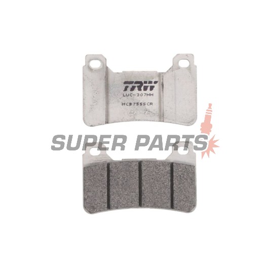 Накладки -TRW- MCB755SCR, състезателни, Honda CB 1000R, CBR 600RR/1000RR Fireblade - 600/1000cc, 2003-2016