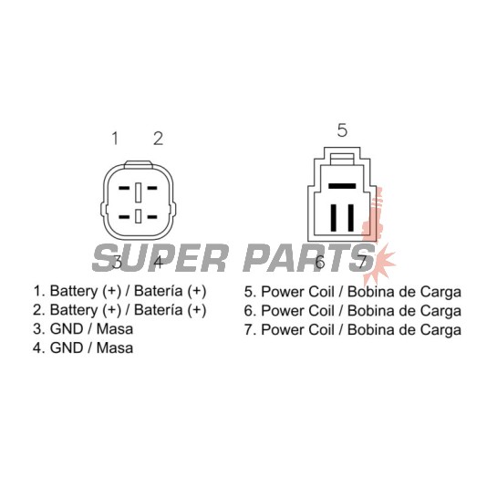 Реле за зареждане -DZE- реле-регулатор, 12V, 50A, SUZUKI LT-A 700 2005-2007