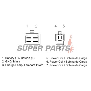 Реле за зареждане -DZE- реле-регулатор, 12V, 35A, YAMAHA XV, XZ, YX 550-1000 1981-1990