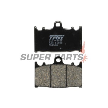 Накладки -TRW- MCB602, Kawasaki GPZ, KLZ, VN, ZR, ZX, ZX-6R, ZX-9R, ZXR, ZZR 1989-2019; Suzuki GSF, GSR, GSX, GSX-R, RGV, SV 1988-2017