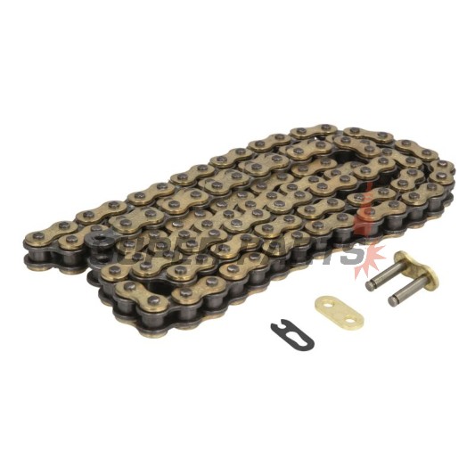 Верига -JT- JTC520HDRG&B110, размер 520, 110 звена, усилена, златна/черна