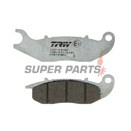 Накладки -TRW- MCB759EC, Honda Innova 125, CBF 125, CBR 125R, Rieju RS-2 50/125 Matrix/Pro
