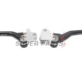 Ръчки комплект -ZAP TECHNIX- сгъваеми, черни, Kawasaki KX250F 2013-2020 / KX450F 2013-2018