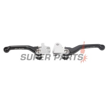 Ръчки комплект -ZAP TECHNIX- сгъваеми, черни, Kawasaki KX250F 2013-2020 / KX450F 2013-2018
