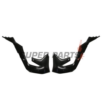 Предни странични пластмаси -POLISPORT- черни, KAWASAKI KX 250/450 2019-2023
