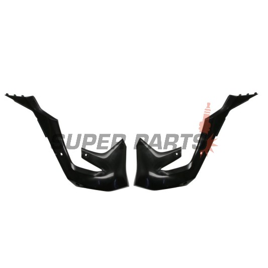 Предни странични пластмаси -POLISPORT- черни, KAWASAKI KX 250/450 2019-2023