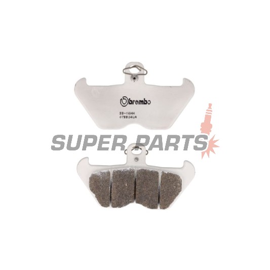 Накладки -BREMBO- 07BB24LA, Beta 50‑300cc, BMW K/K1/R 1000‑1200cc (1988‑2001)
