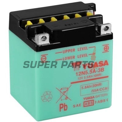 Акумулатор -YUASA- 12N5.5A-3B, 6Ah 12V