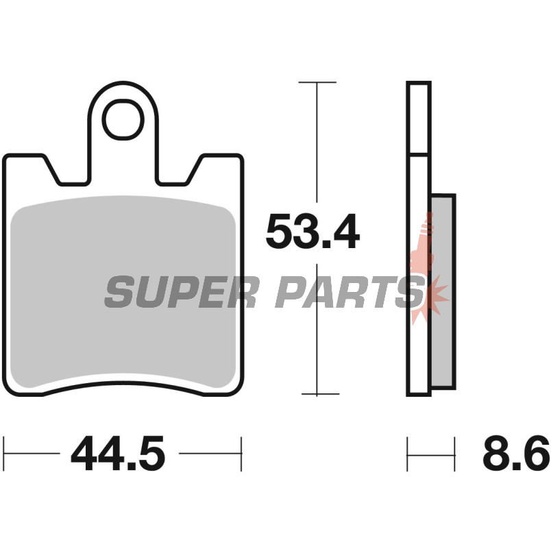 Накладки -BREMBO- 07YA09SA, Triumph Trophy 1200