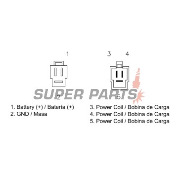 Реле за зареждане -DZE- реле-регулатор, 12V, 35A, HONDA NX 650 1994-2002