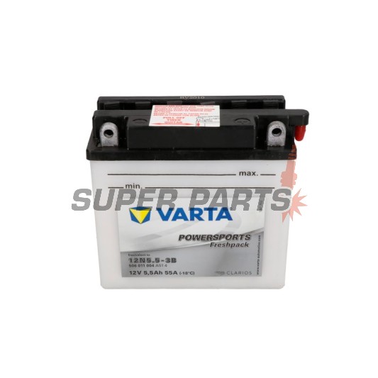 Акумулатор -VARTA- 12N5.5-3B, 5.5Ah 12V
